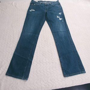 Abercrombie & Fitch Mens Jeans Size W36 L32 Blue Denim Destroyed Distress Casual